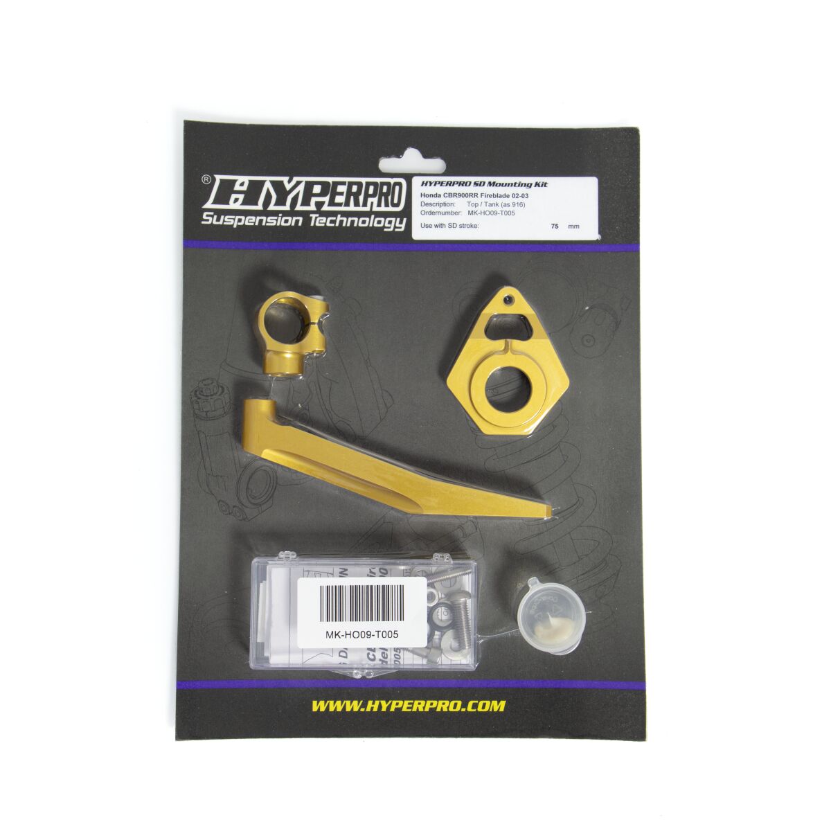 HYPERPRO STEERING DAMPER MOUNTING KIT HONDA MK-HO09-T005