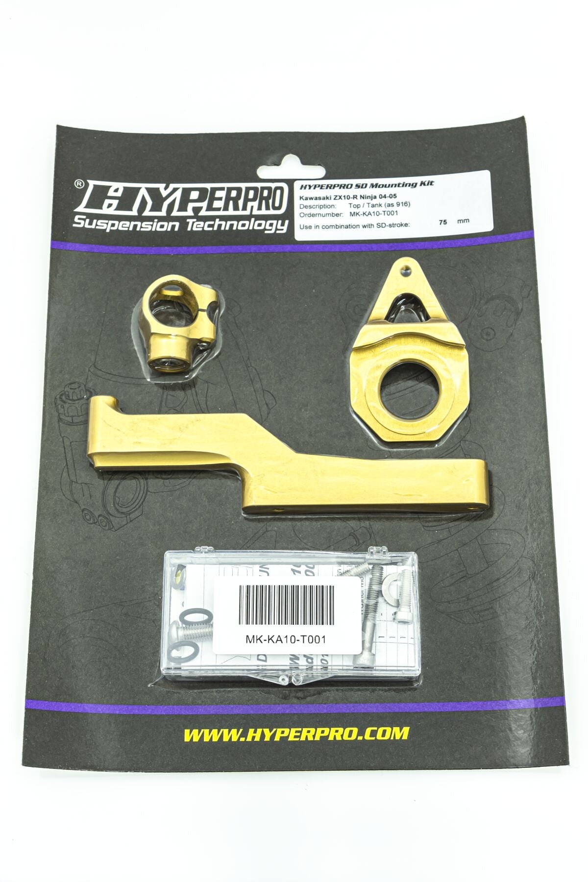 HYPERPRO STEERING DAMPER MOUNTING KIT KAWASAKI MK-KA10-T001