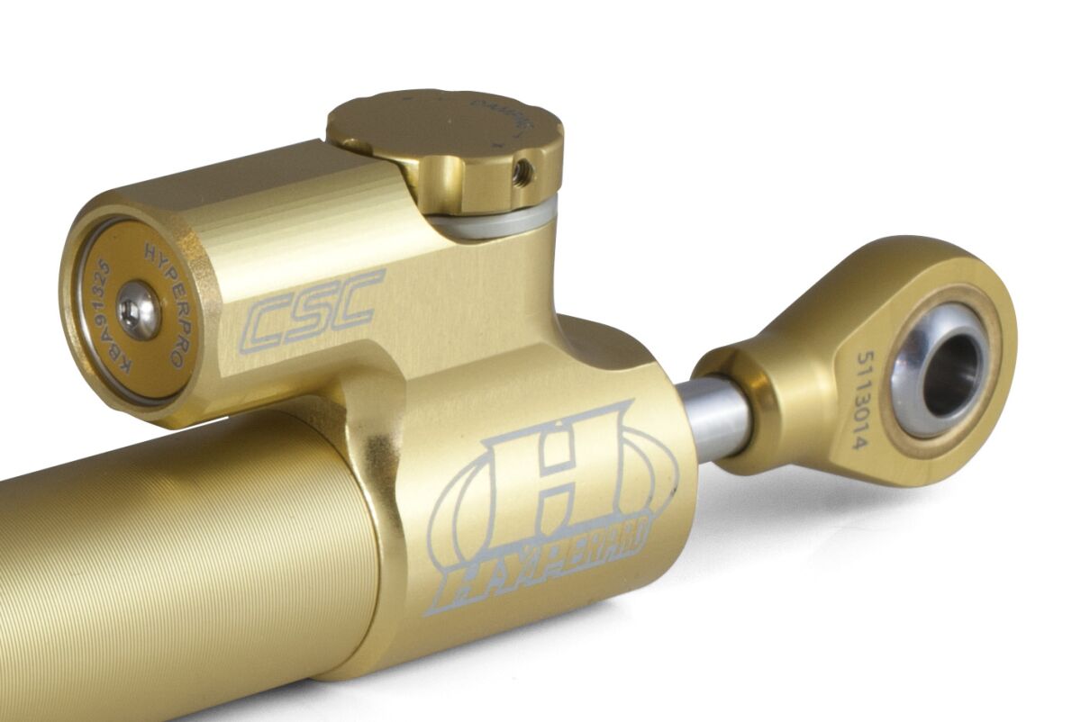 HYPERPRO CSC STEERING DAMPER 75MM LINEAR GOLD DS-075G-NL1