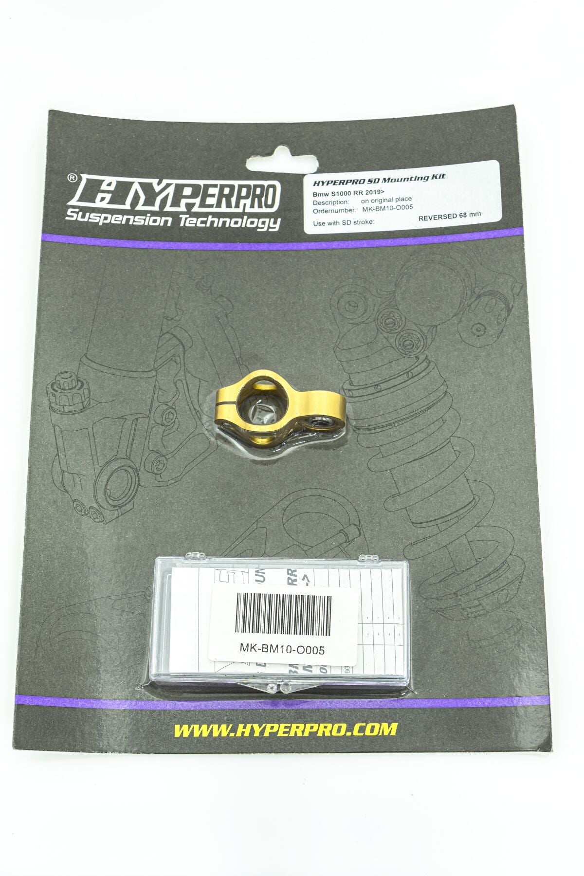 HYPERPRO SD MOUNT. KIT GOLD BMW S 1000 MK-BM10-O005