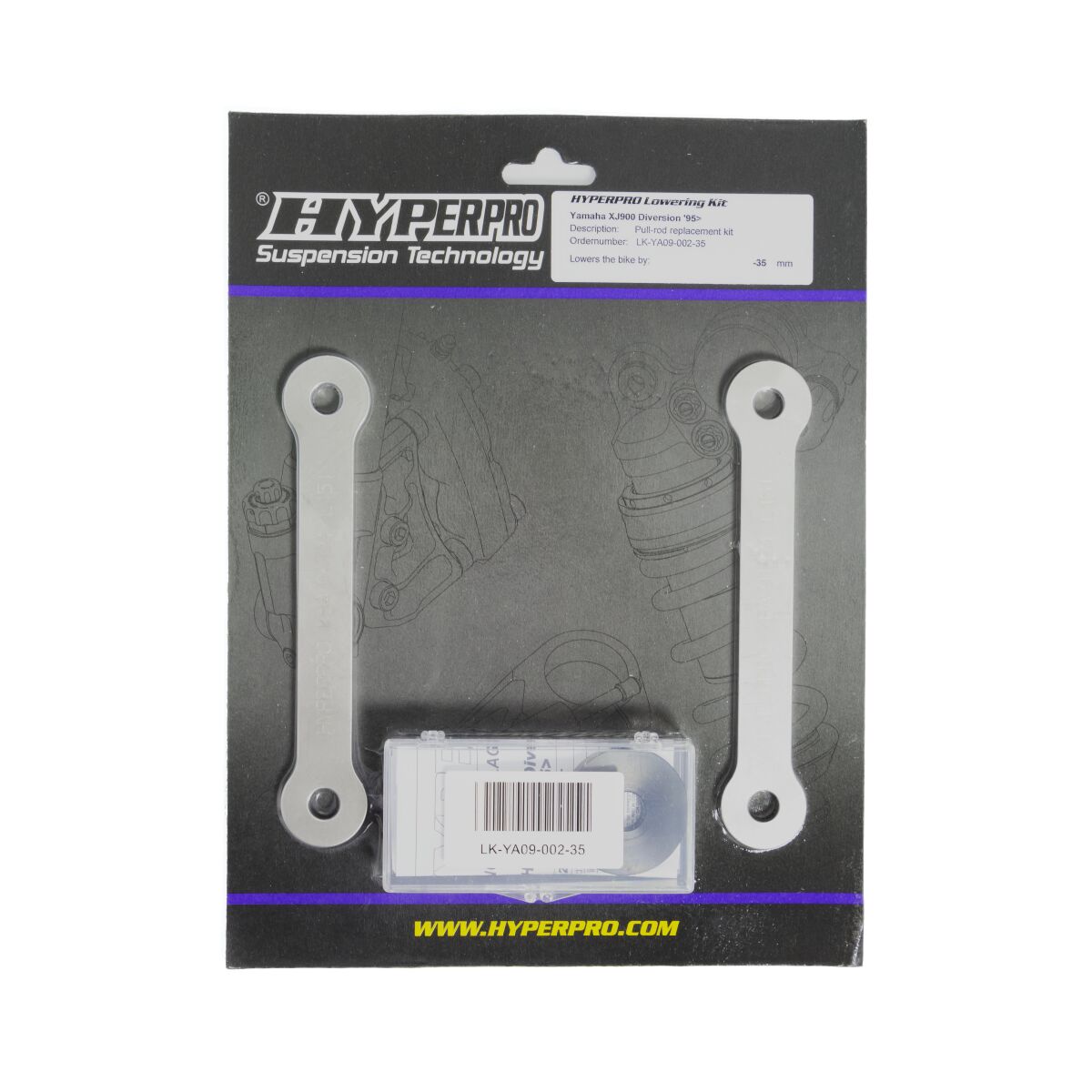 HYPERPRO LOWERING LINK KIT REAR -35MM LK-YA09-002-35