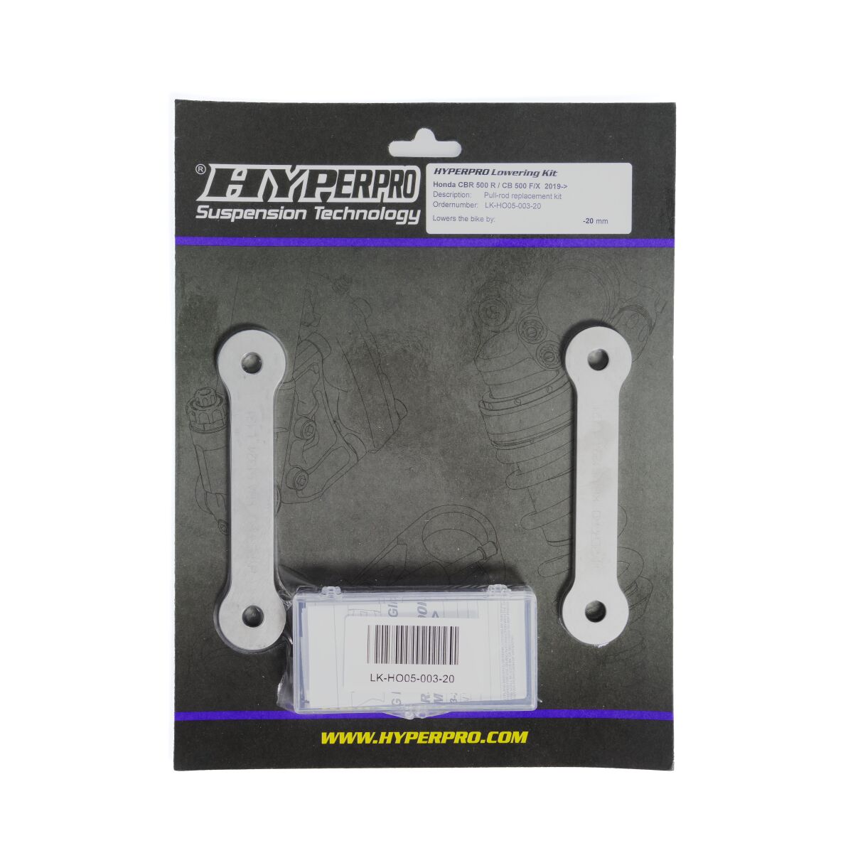 HYPERPRO LOWERING LINK KIT REAR -20MM LK-HO05-003-20