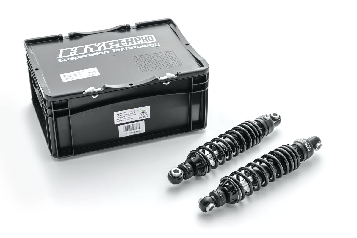 HYPERPRO TYPE 360 EMULSION REAR SHOCKS 13.5" LENGTH HD DYNA HDDY+1350-0-M
