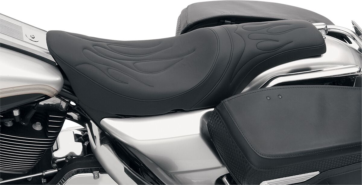DRAG SPECIALTIES SEATS SEAT PREDATOR REAR 2-UP VINYL BLACK 0801-0213