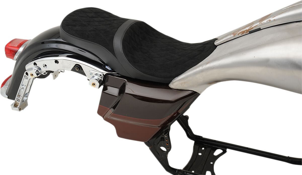 DRAG SPECIALTIES SEATS SEATS LOW PROFILE FOR YAFFE RAZORBACK 6-GAL. TANK 0801-1076