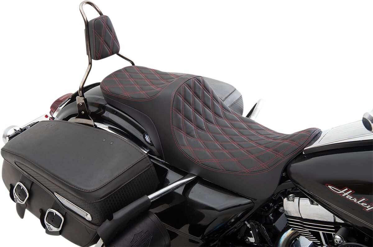 DRAG SPECIALTIES SEATS SEAT PREDATOR III 2-UP DOUBLE 0801-1306