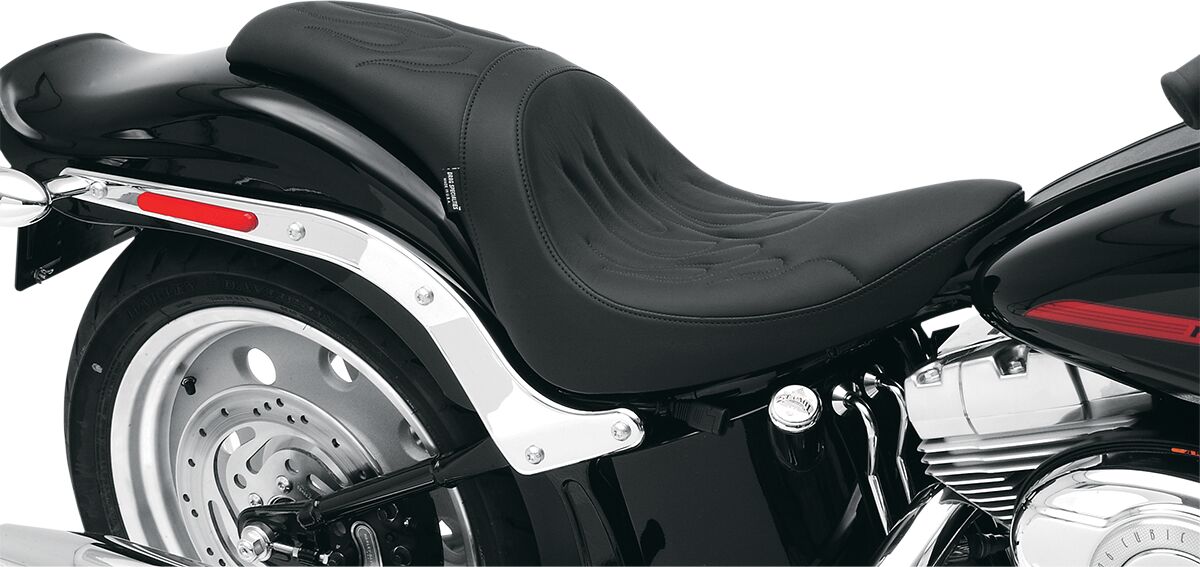 DRAG SPECIALTIES SEATS SEAT PREDATOR REAR FULL LENGTH VINYL BLACK 0802-0393