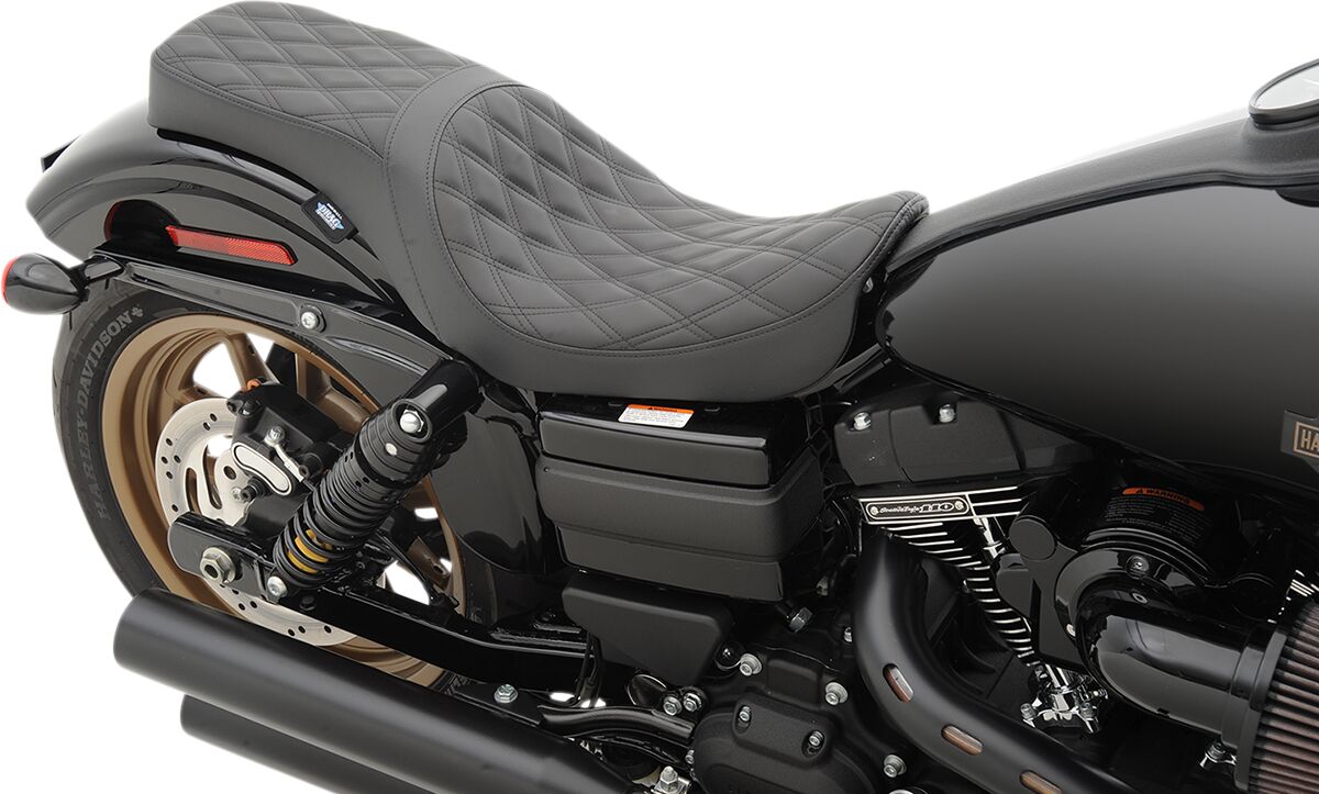 DRAG SPECIALTIES SEATS SEAT PREDATOR 2-UP DOUBLE DIAMOND STITCHED 0803-0541