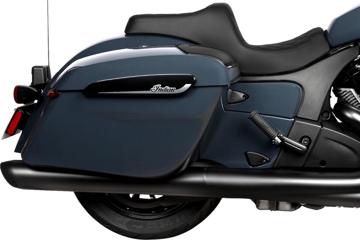 DRAG SPECIALTIES SEATS Predator III Seat - Solar Leather - Double Diamond - Black Stitch - Challenger 4718F