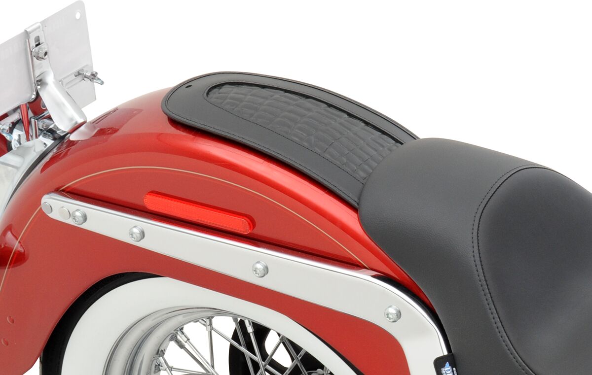 DRAG SPECIALTIES SEATS FENDER PROTECTOR FENDER SKINS REAR GATOR VINYL BLACK 1405-0148