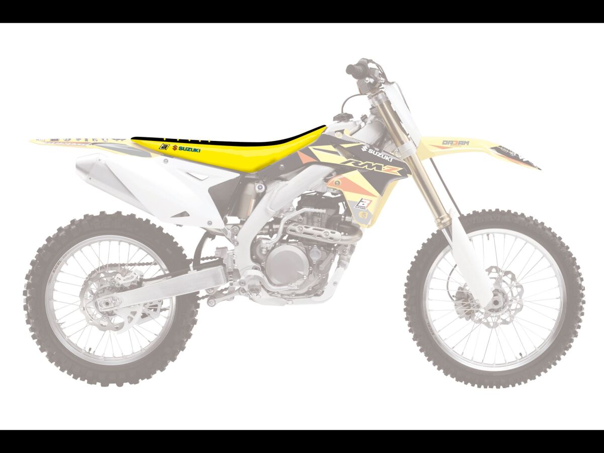 BLACKBIRD RACING DOUBLE GRIP 3 SEAT COVER YELLOW/BLACK 1330H