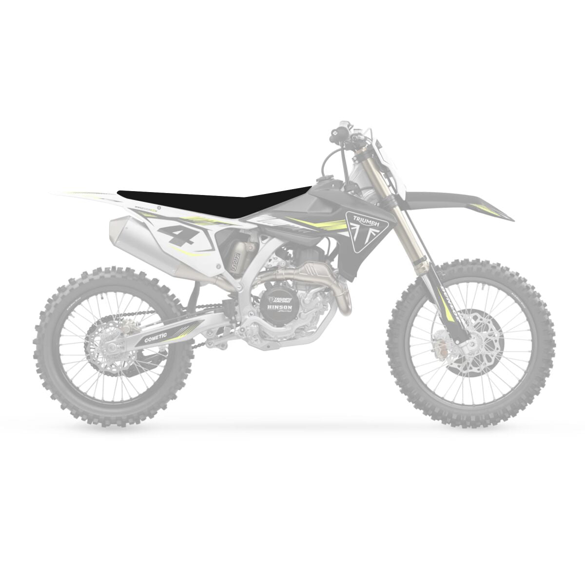 BLACKBIRD RACING SEAT COVER PYR TRIUMPH BK 1H00G