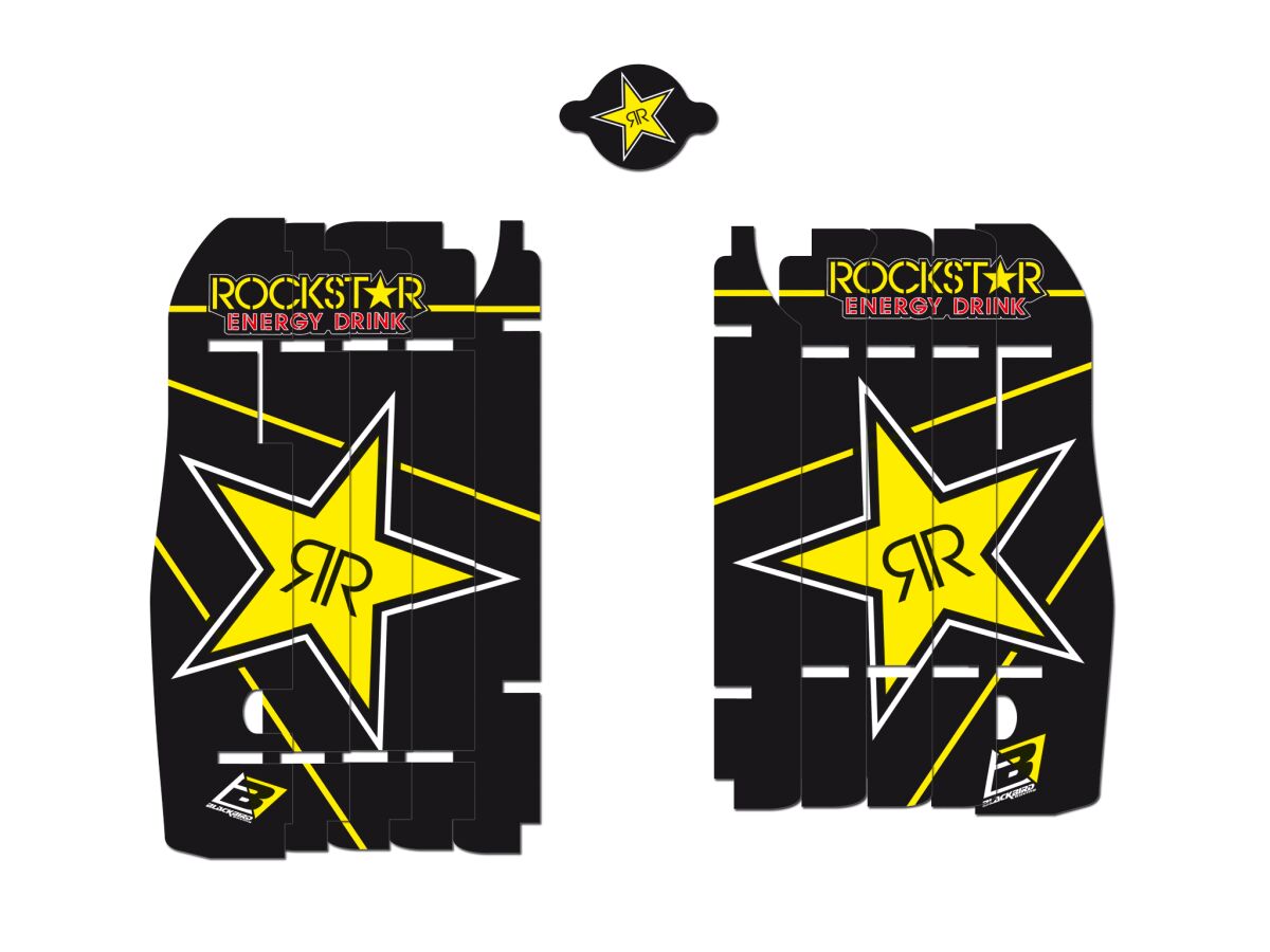 BLACKBIRD RACING ROCKSTAR ENERGY RADIATOR LOUVER STICKERS A101L