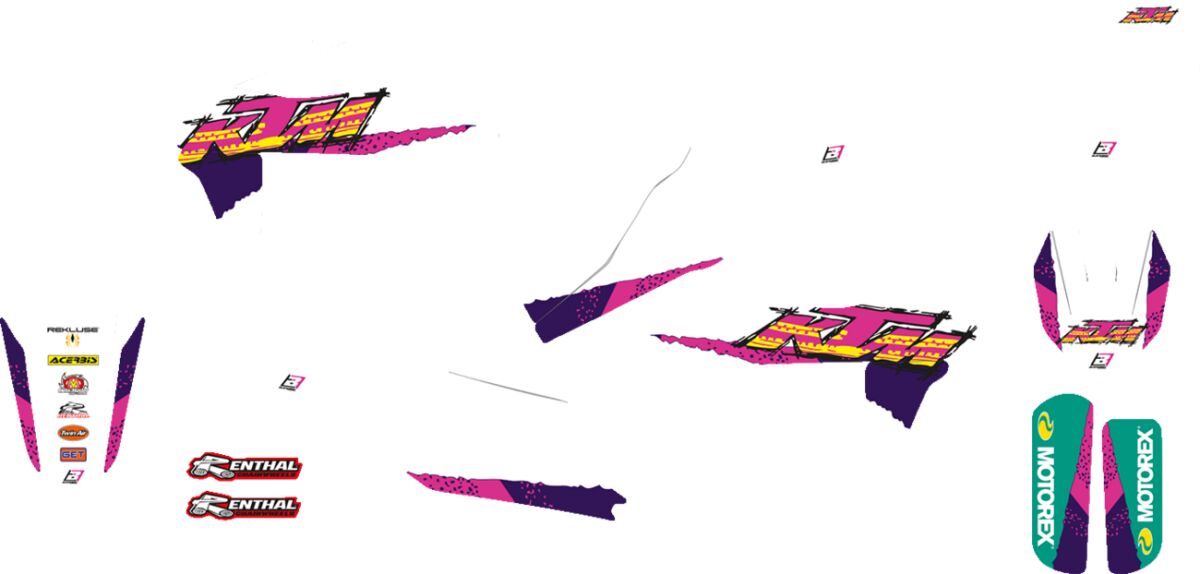 BLACKBIRD RACING GRAPHIC KT RETRO KTM 2547AA