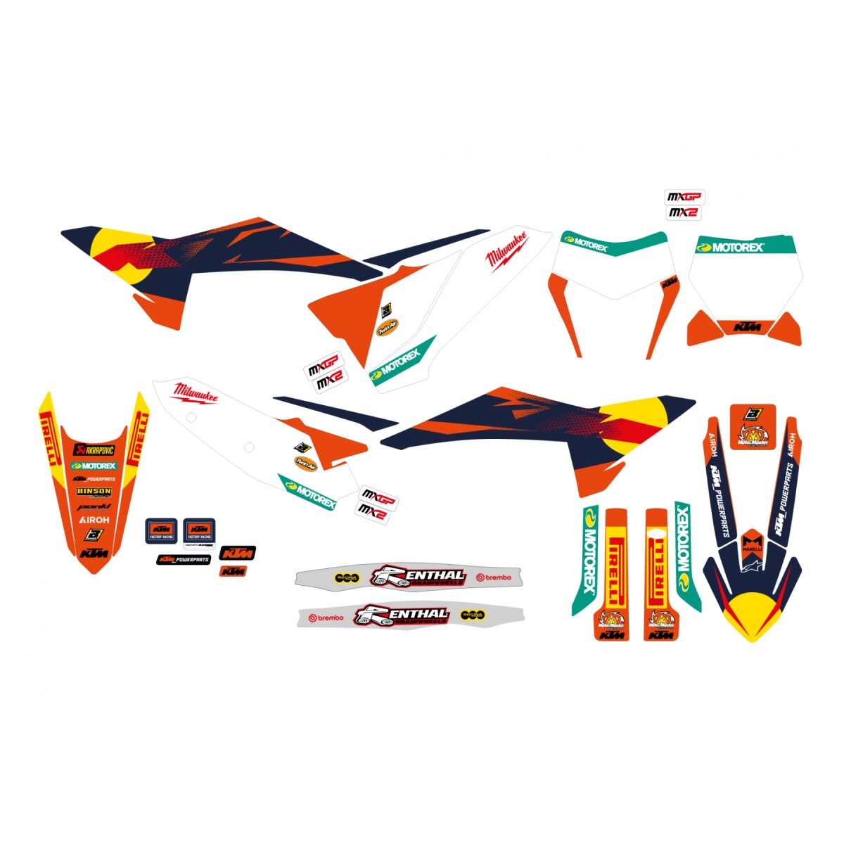 BLACKBIRD RACING GRAPHIC KIT KTM FACTORY '25 SX 2552R23
