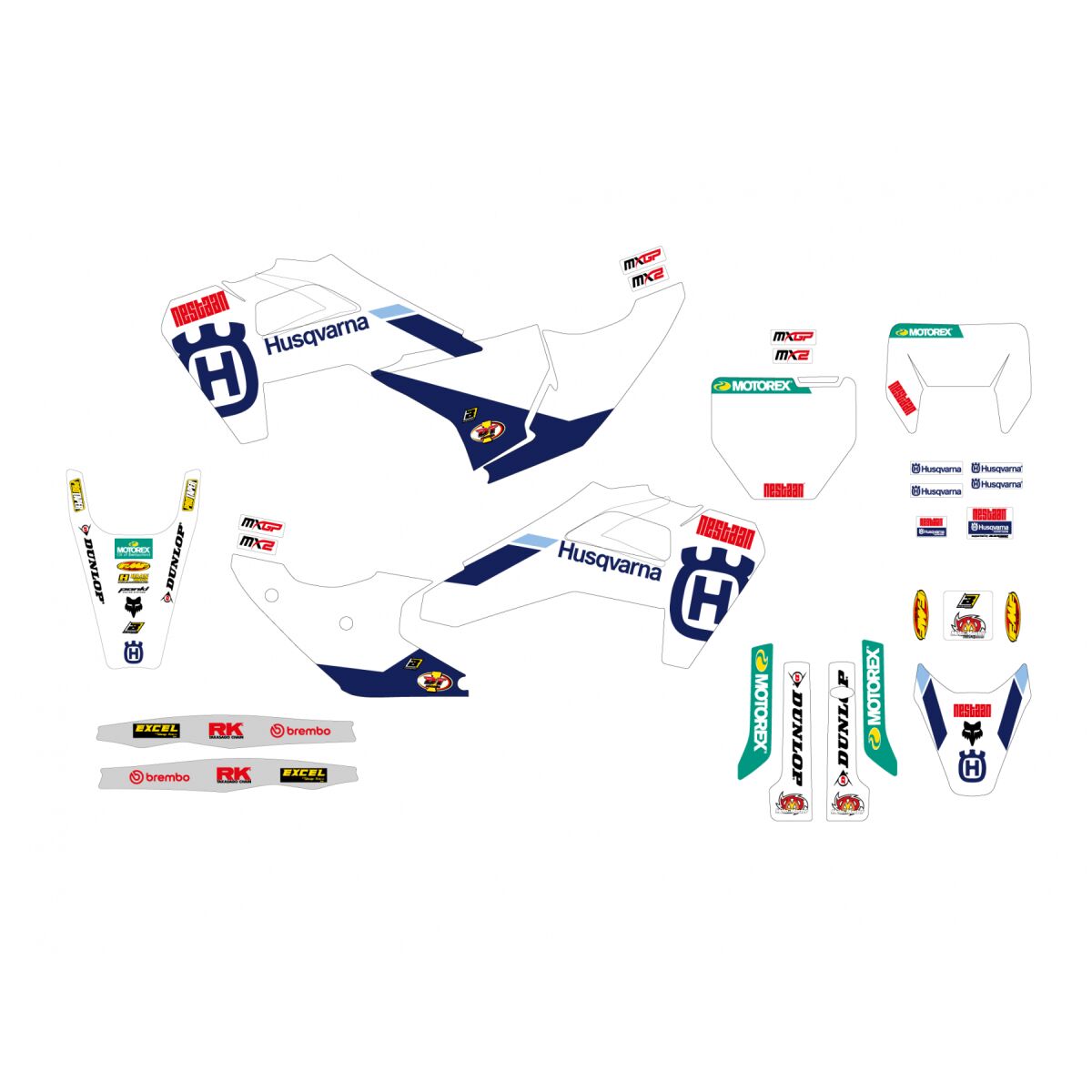BLACKBIRD RACING GRAPHIC KIT HUSKY FACTORY '25 2618R9