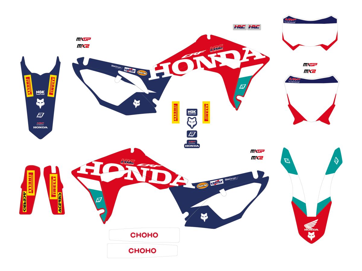BLACKBIRD RACING GRAPHIC KIT REP HRC 25 CRF 450 2146R25