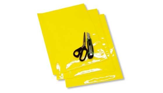 BLACKBIRD RACING COLOURED CRYSTALL SHEETS 47X33 CM 3PK FLUO YELLOW 5051/50