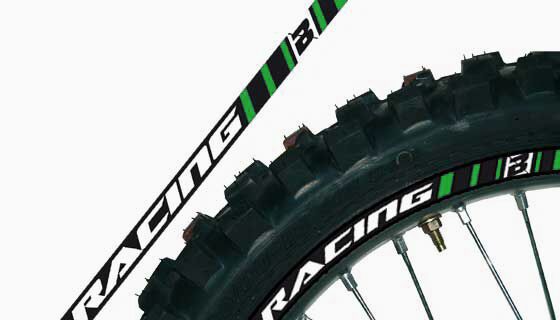 BLACKBIRD RACING RIM STICKER GREEN 5081/30