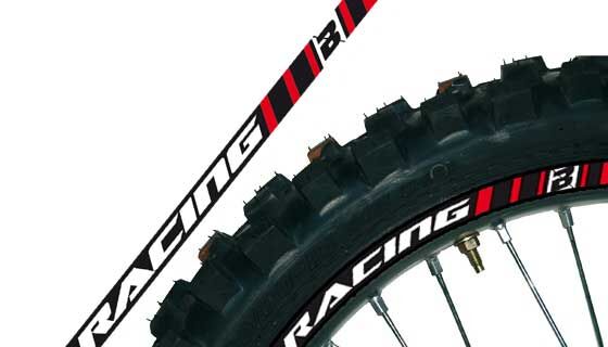 BLACKBIRD RACING RIM STICKER RED 5081/60