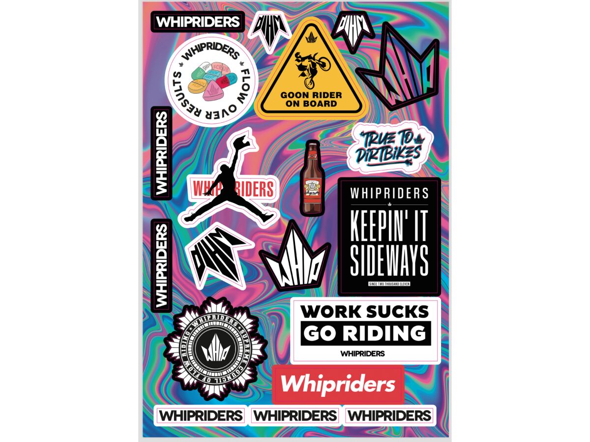 BLACKBIRD RACING DECAL LOGO WHIPRIDERS SHEET 5076W