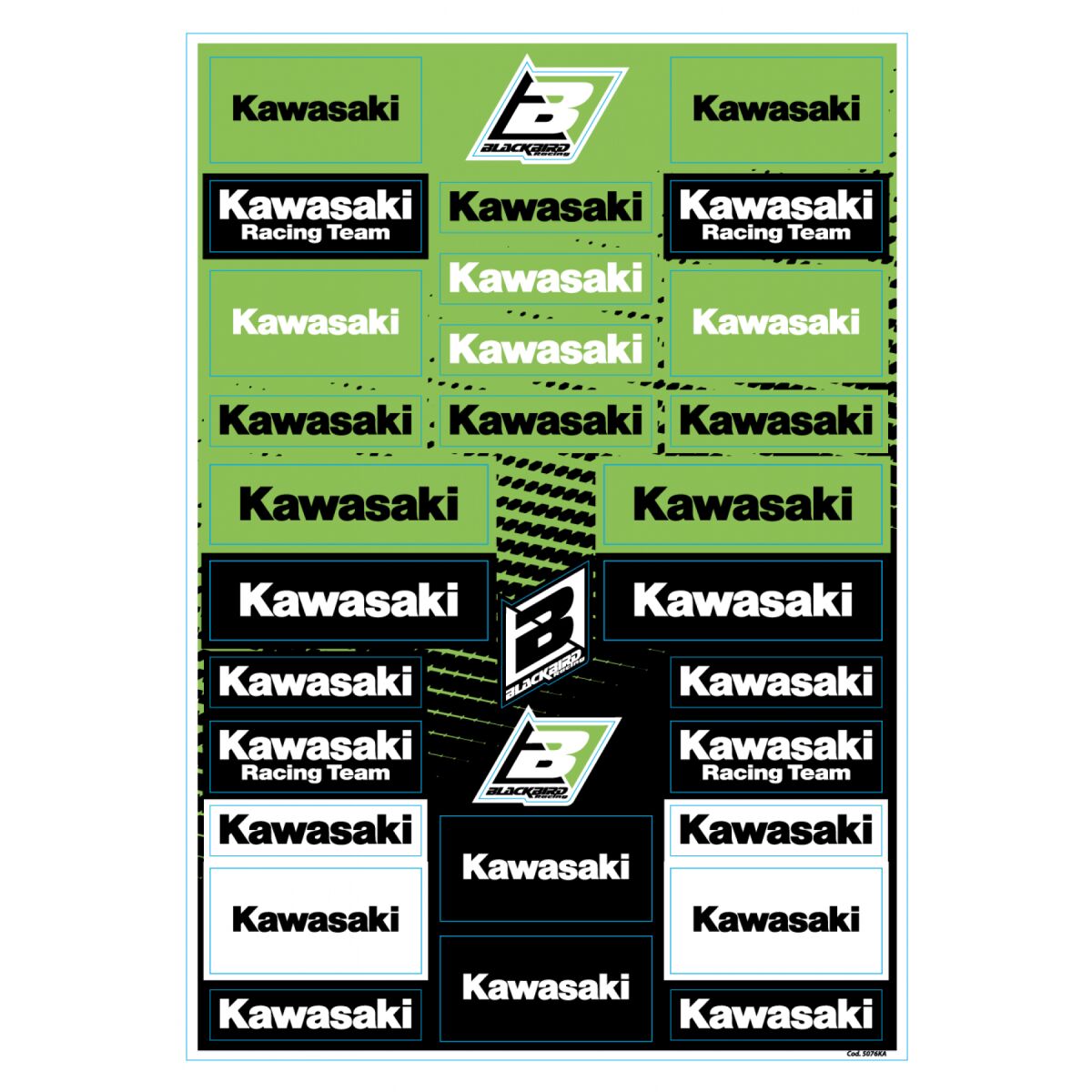 BLACKBIRD RACING DECAL LOGO SHEET KAWASAKI 5076KA