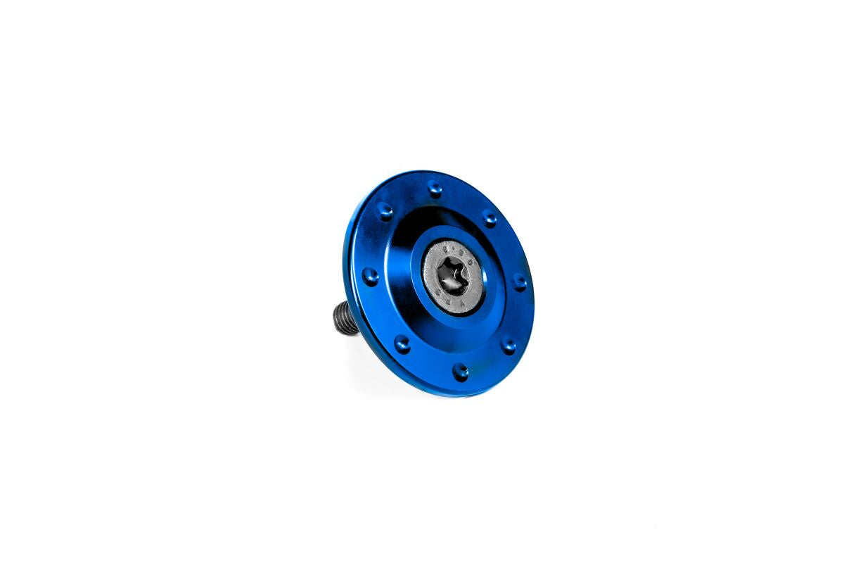 GILLES TOOLING EXHAUST BRACKET COVER KIT BLUE BL-15-KIT-BL