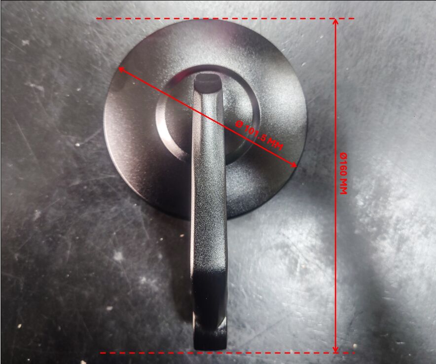 PARTS EUROPE BAR END MIRRORS ALU BLK 01283561
