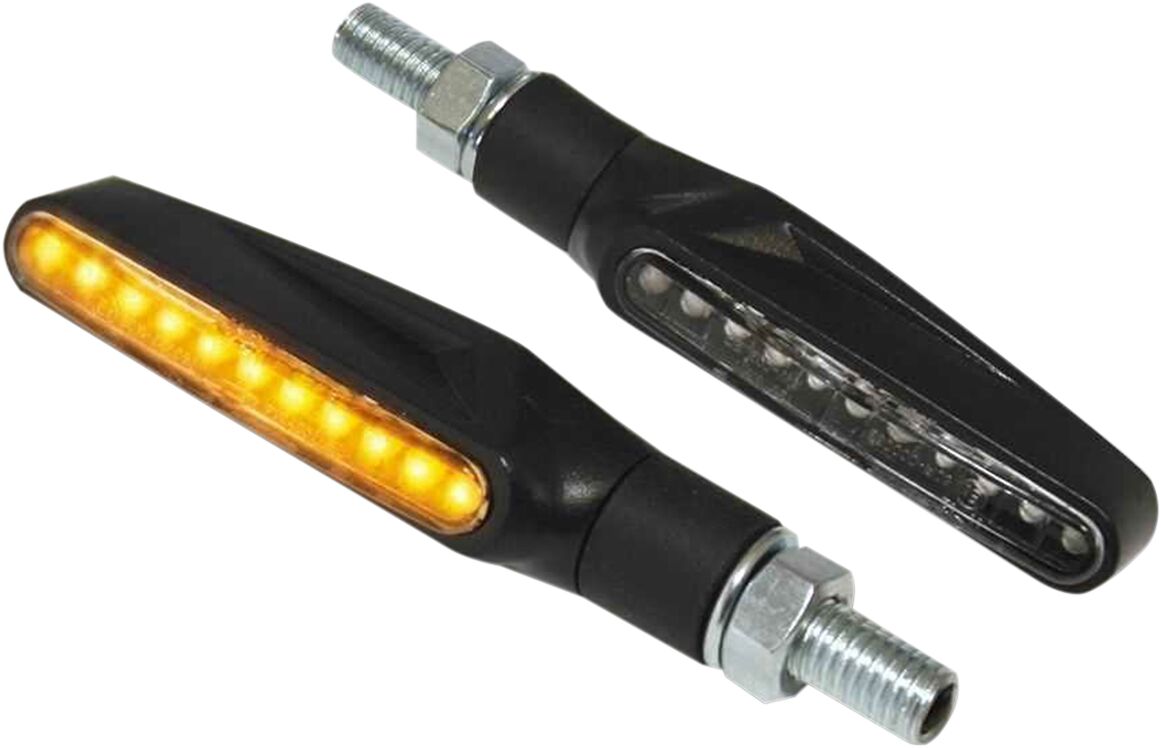 PARTS EUROPE LED CLEAR - LENS TURN SIGNAL / ABS / BLACK 011950411