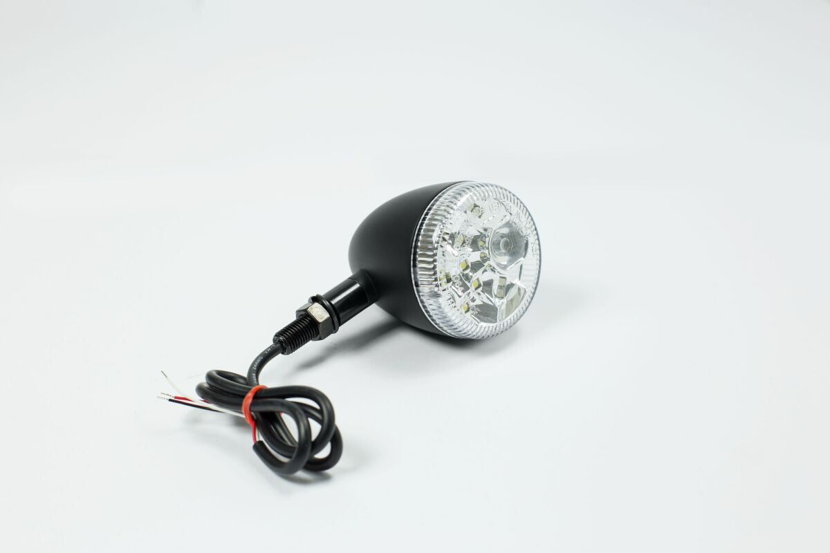 PARTS EUROPE LED CLEAR - LENS TURN SIGNAL / BLACK 0122059A