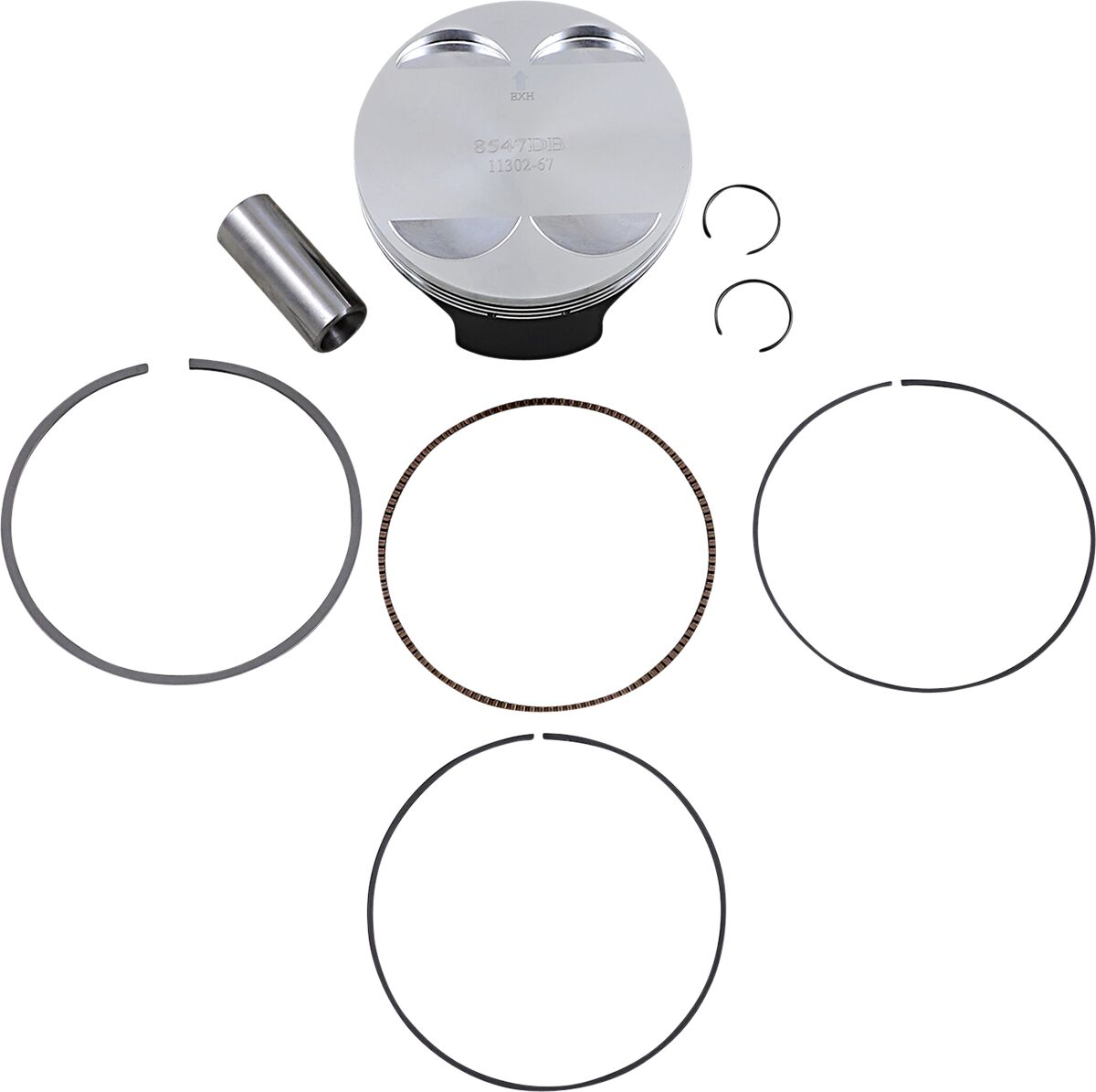 WOSSNER PISTON KIT FORGED STEEL PERFORMANCE REPLACEMENT / KTM / SIZE +0,01 8547DB