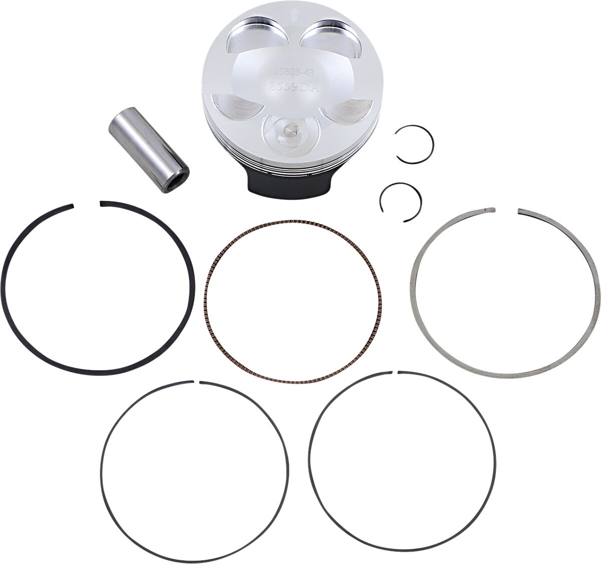WOSSNER PISTON KIT FORGED STEEL OEM REPLACEMENT / YAMAHA / SIZE STANDARD 8559DA