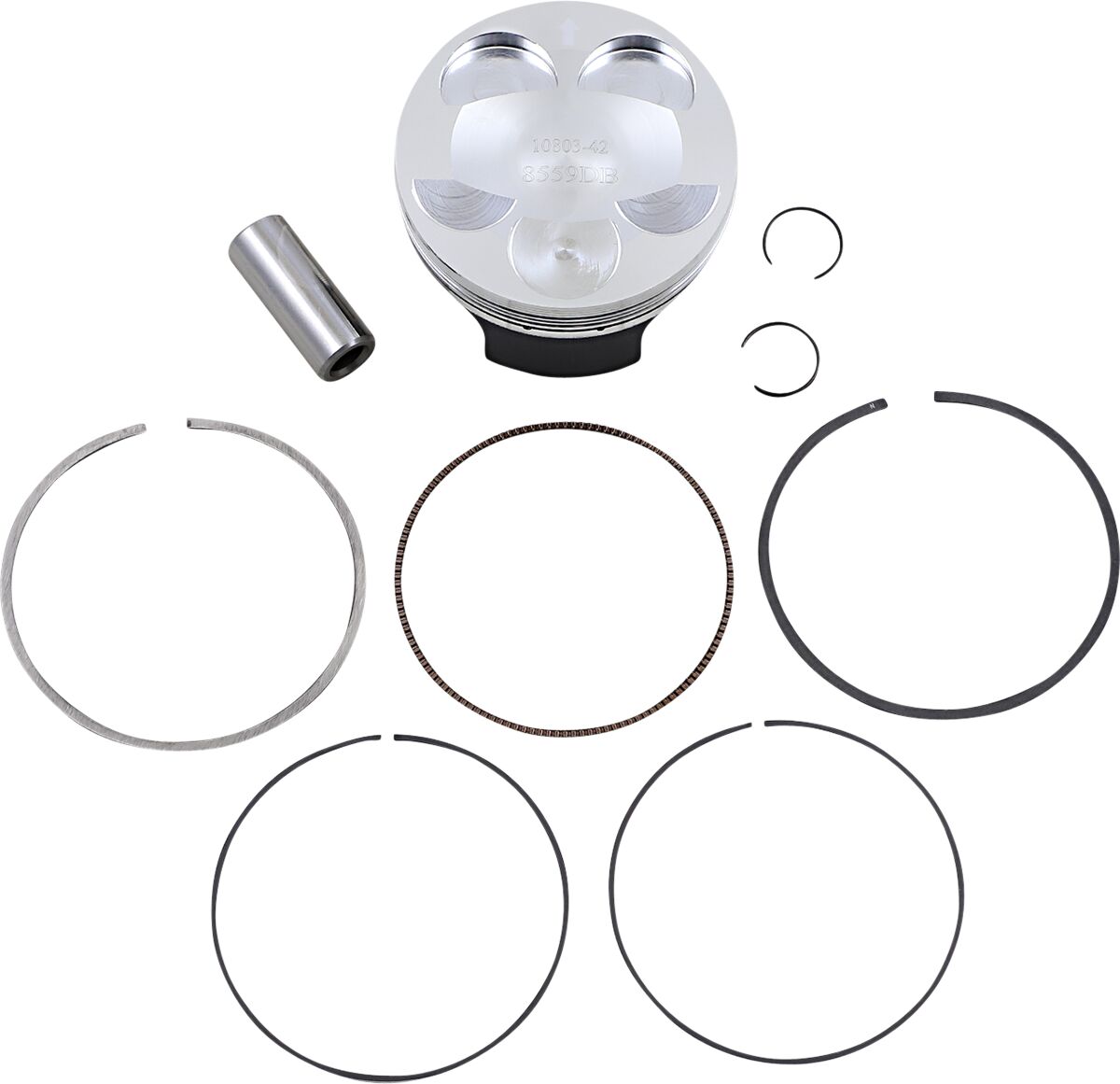 WOSSNER PISTON KIT FORGED STEEL PERFORMANCE REPLACEMENT / YAMAHA / SIZE +0,01 8559DB
