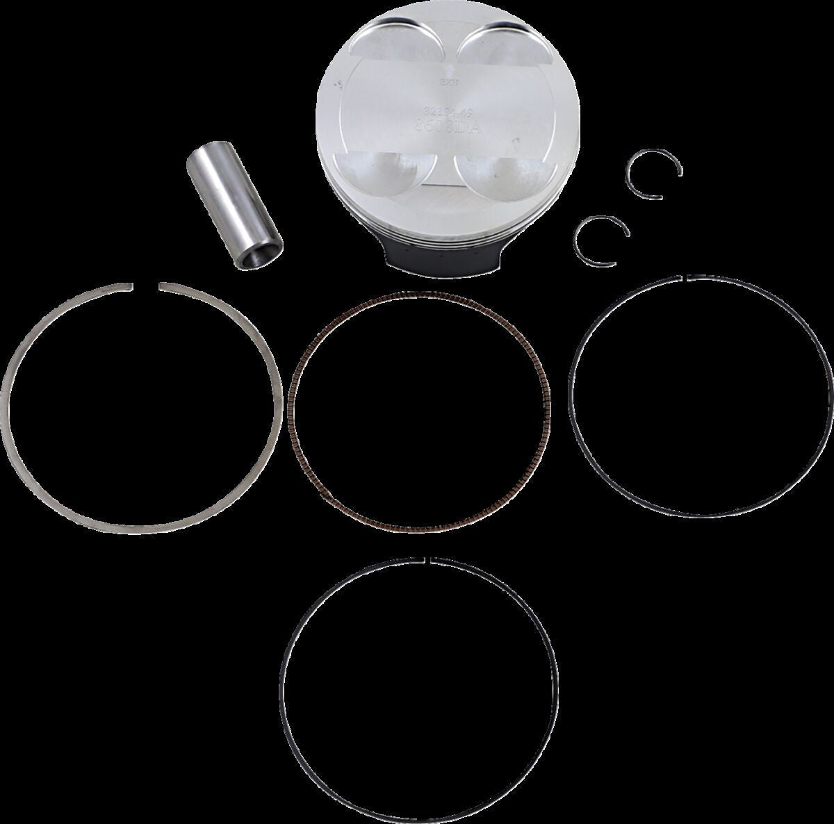 WOSSNER PISTON KIT FORGED STEEL OEM REPLACEMENT / HONDA / SIZE STANDARD 8608DA