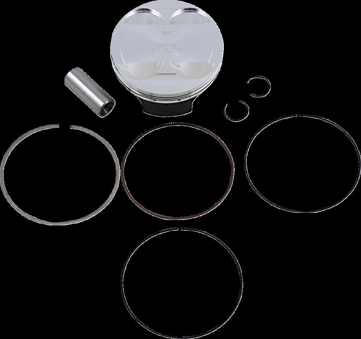 WOSSNER PISTON KIT FORGED STEEL PERFORMANCE REPLACEMENT / HONDA / SIZE +0,01 8608DB