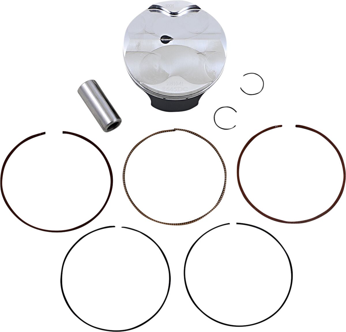 WOSSNER PISTON KIT FORGED STEEL PERFORMANCE REPLACEMENT / KTM / SIZE +0,02 8645DC