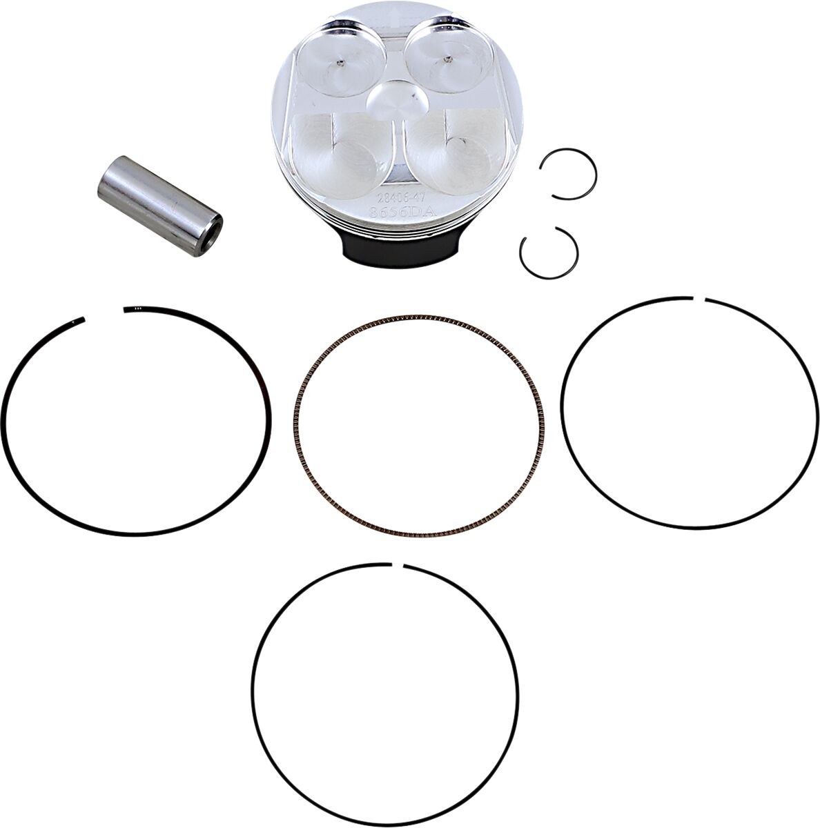 WOSSNER PISTON KIT FORGED STEEL OEM REPLACEMENT / HONDA / SIZE STANDARD 8656DA