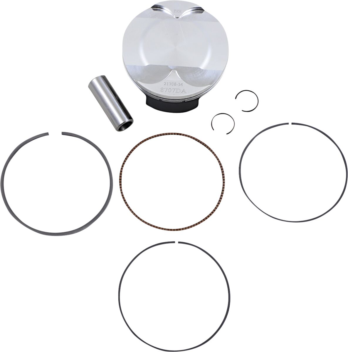 WOSSNER PISTON KIT FORGED STEEL OEM REPLACEMENT / HUSABERG/KTM / SIZE STANDARD 8707DA