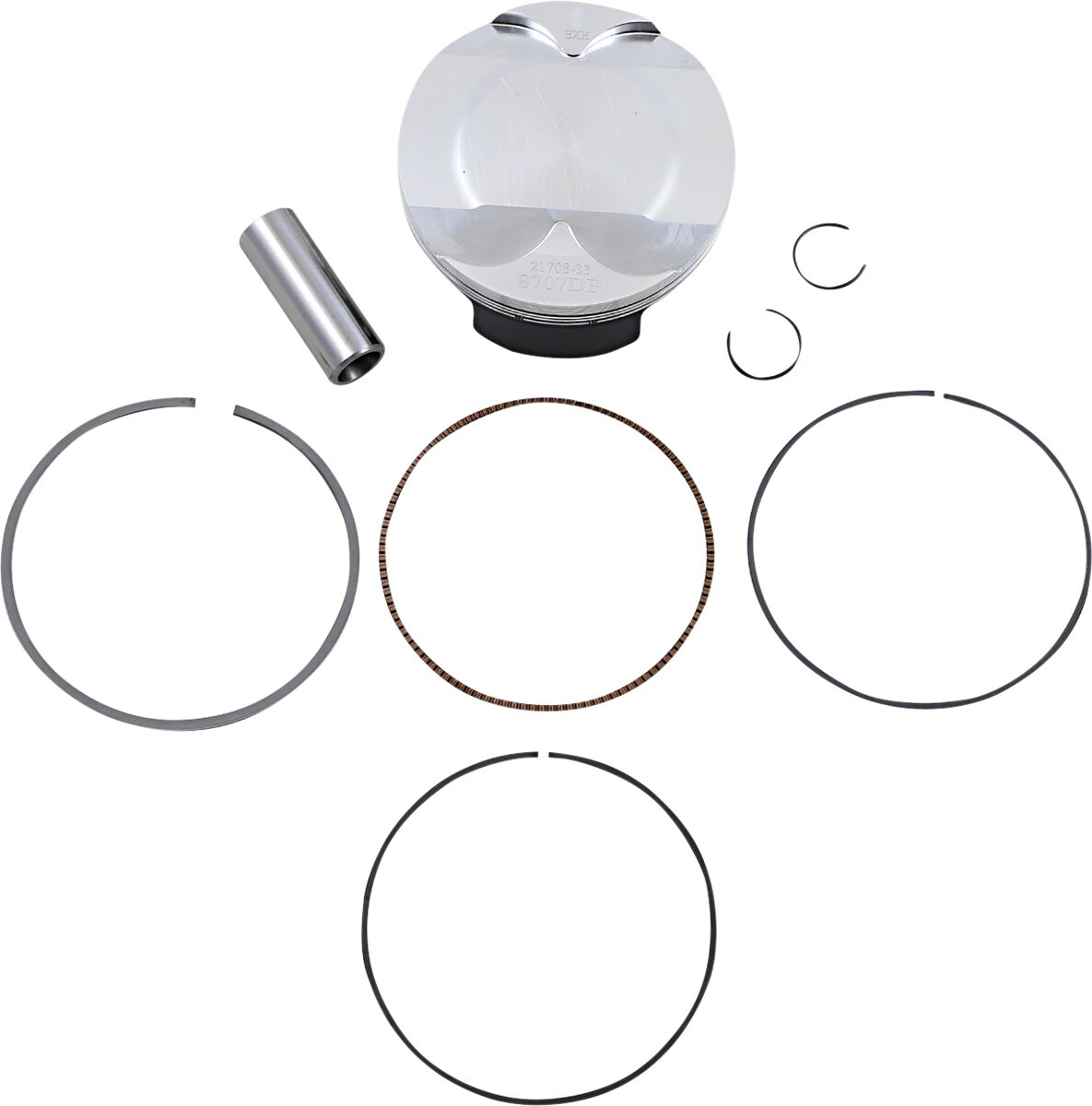 WOSSNER PISTON KIT FORGED STEEL PERFORMANCE REPLACEMENT / HUSABERG/KTM / SIZE +0,01 8707DB