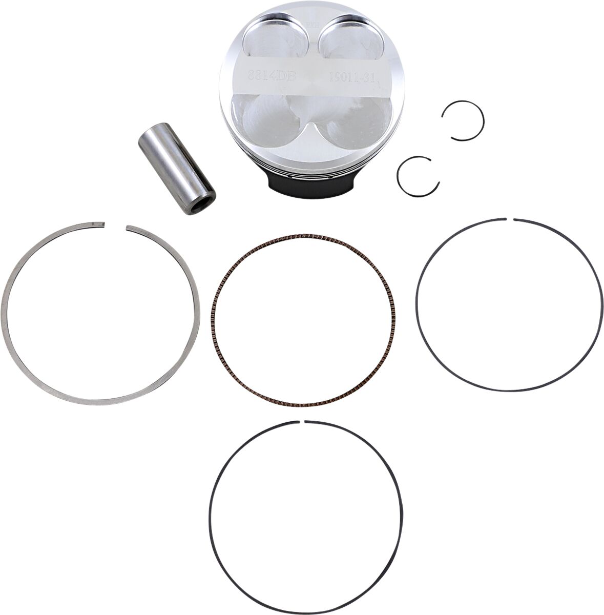 WOSSNER PISTON KIT FORGED STEEL PERFORMANCE REPLACEMENT / KAWASAKI / SIZE +0,01 8814DB