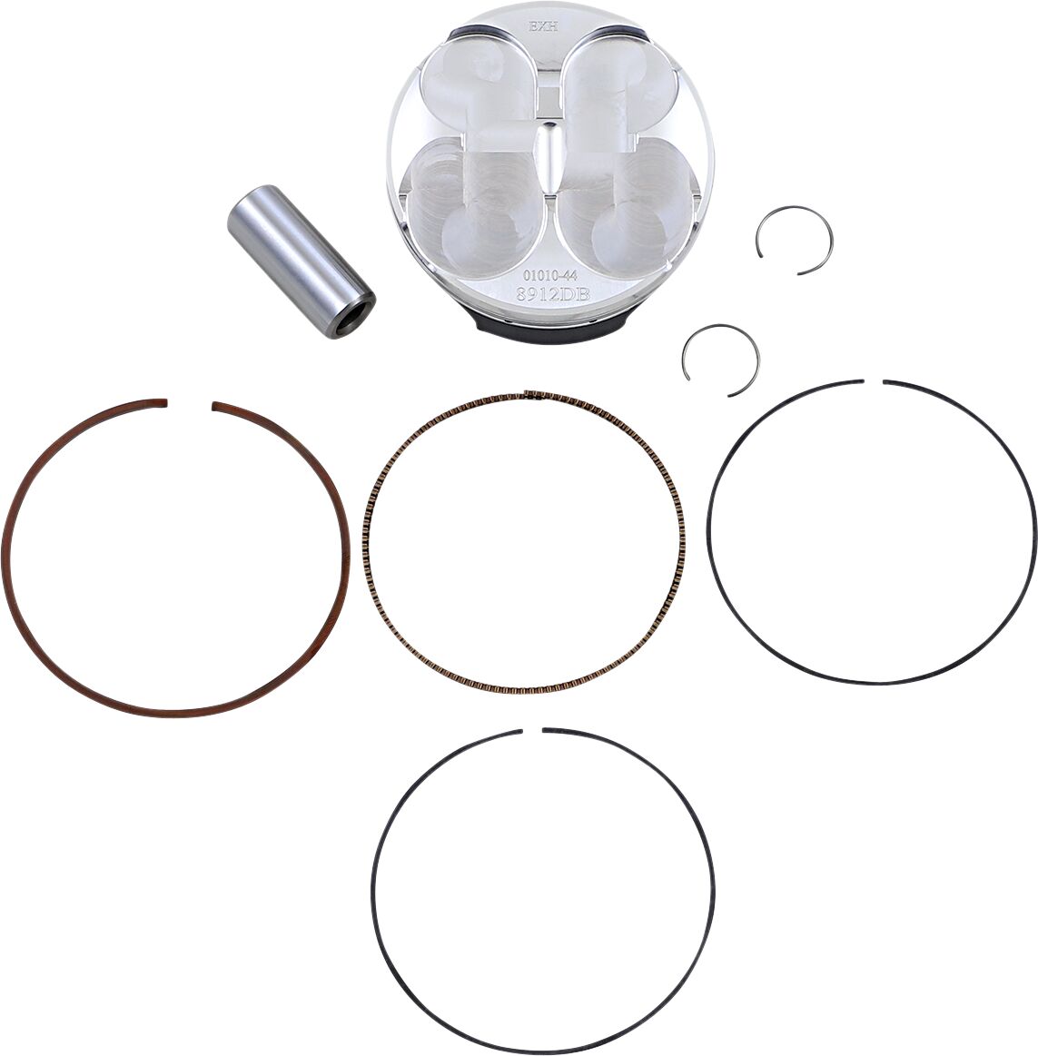 WOSSNER PISTON KIT FORGED STEEL PERFORMANCE REPLACEMENT / HONDA / SIZE +0,01 8912DB