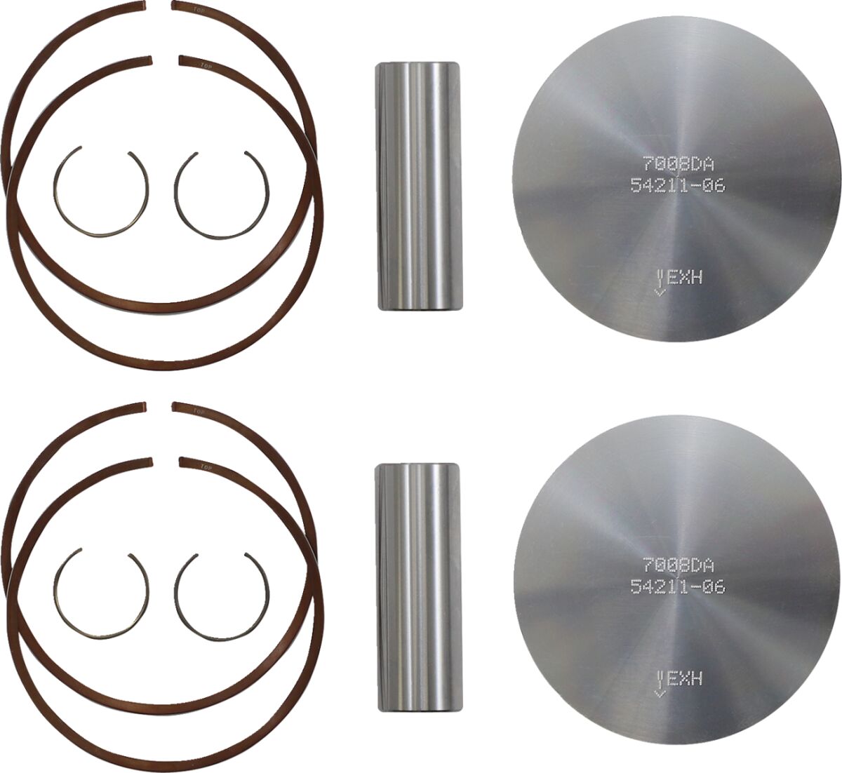 WOSSNER PISTON KIT STD ARCTIC CAT 77.8 K7008DA-2