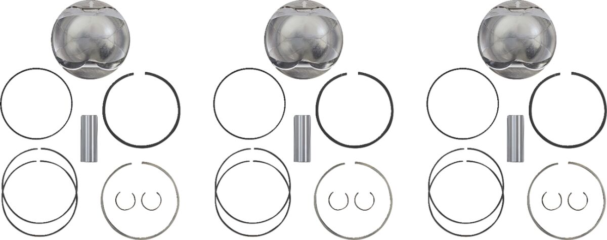 WOSSNER PISTON KIT STD SKI DOO 73.94 A K7509DA-3