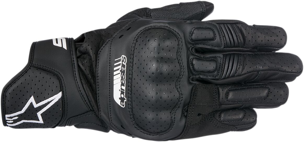 ALPINESTARS (ROAD) SP-5 PERFORMANCE LEATHER LONG GLOVES BLACK SMALL 3558517-10-S