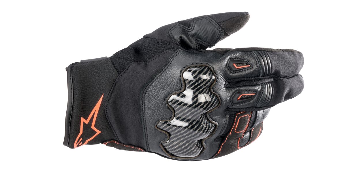ALPINESTARS (ROAD) GLOVE SMX-1 DS BLACK/RED S 3520723-1030-S