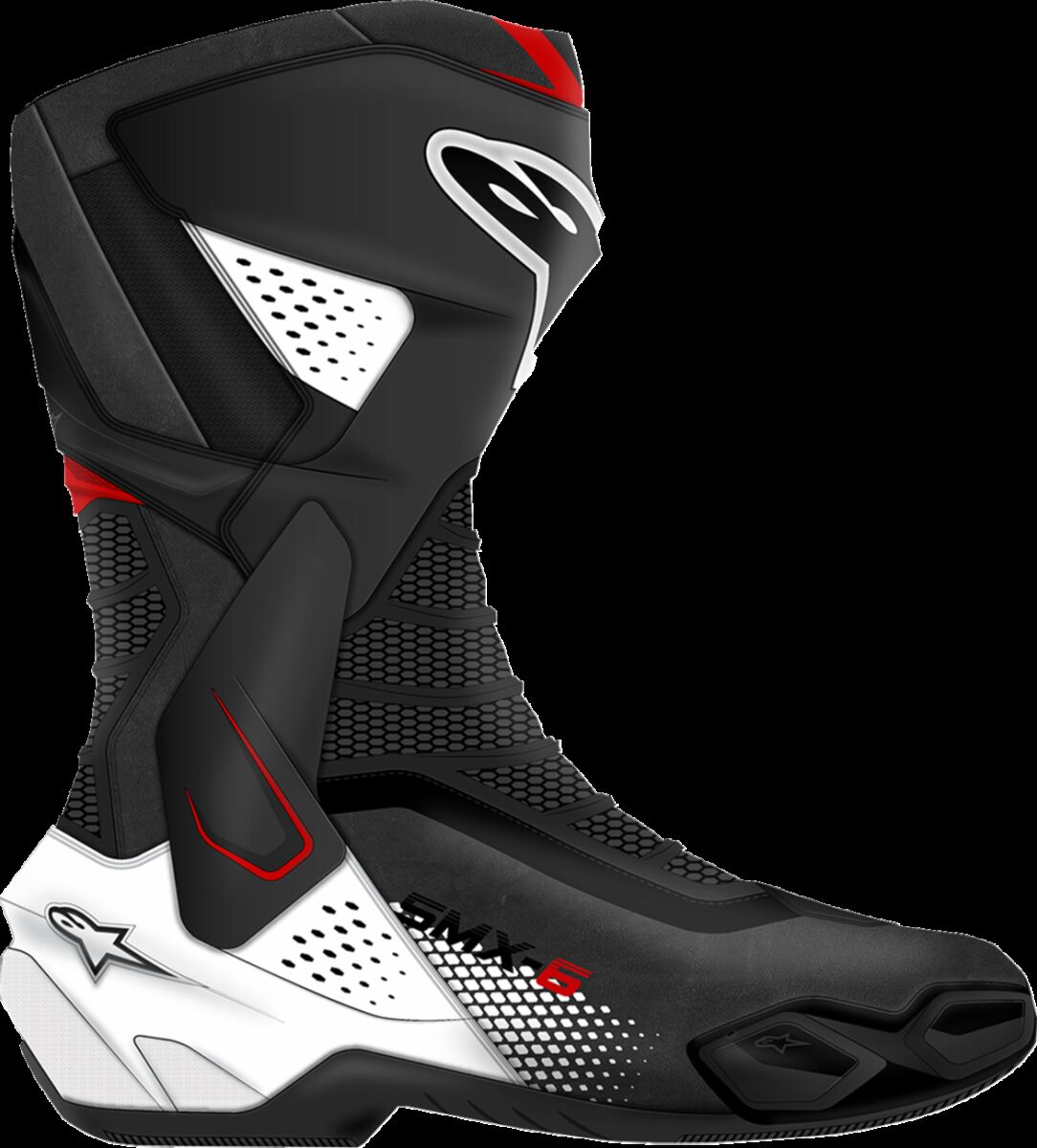 ALPINESTARS (ROAD) BOOTS SMX-6 V3 BK/WH/RD GRAPHIC 47 2223025-1406-47