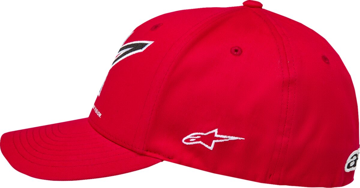 Alpinestars HAT CRV BILL LINEOUT RED S/M 1236-81400-30-S/M