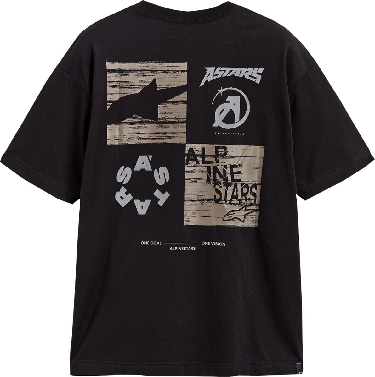 Alpinestars TEE SS CSF OVERSIZED CHECKBACK 1236-72312-10-S