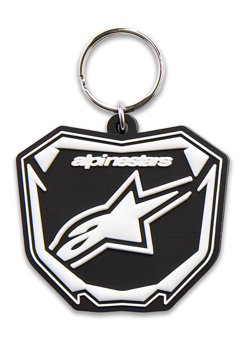 Alpinestars KEY FOB PLATE BLACK/WHITE 1216-91200-1020