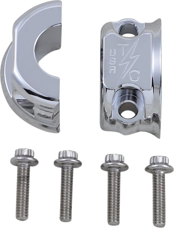 THRASHIN SUPPLY CO Chrome Clutch/Brake Perch Clamp TSC-2703-3